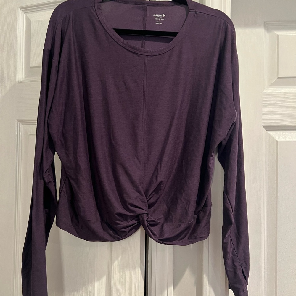 Women's Purple Long Sleeve Top